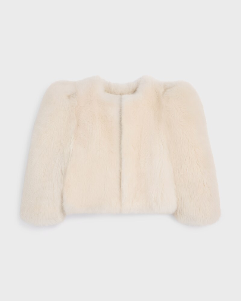 Jacke aus Lammfell - SCHNEEWEISS -  - 1 | CELINE