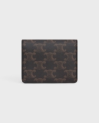 PORTE-CARTES DE VISITE TRIOMPHE Toile Triomphe ET Agneau - TAN - GIFT FINDER - 2 | CELINE