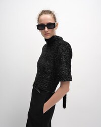 top IN lurex - NOIR BRILLANT -  - 2 | CELINE