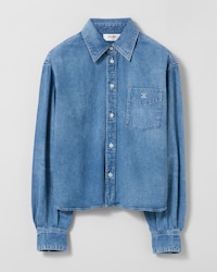 shirt IN COTTON DENIM - INDIGO WHISPER -  - 1 | CELINE
