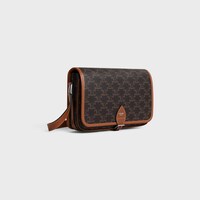 SMALL FOLCO MESSENGER IN Triomphe Canvas and calfskin - TAN - FALL 24 - 2 | CELINE