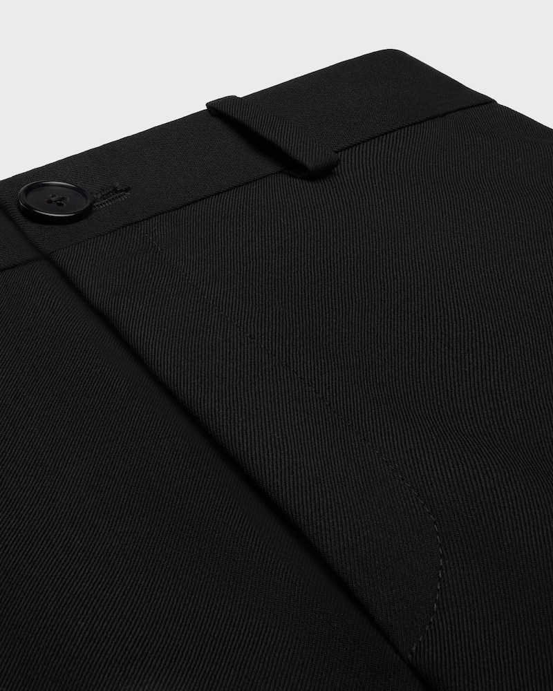 docks trousers IN wool gabardine - BLACK -  - 1 | CELINE