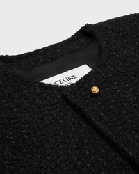 icone jacket IN wool natté - BLACK -  - 2 | CELINE