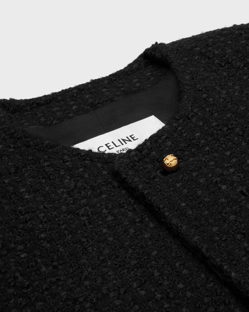 CHAQUETA ICONE DE LANA TRENZADA - NEGRO -  - 1 | CELINE