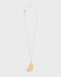 Medaille Celine Large Necklace in Yellow Gold and Diamonds - Yellow Gold and White - FINE JEWELLERY - 2 | CELINE