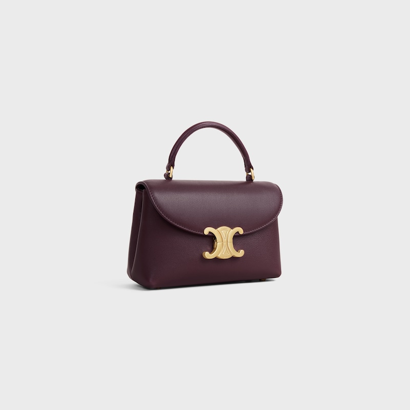 TEEN NINO BAG IN SUPPLE GRAINED CALFSKIN - DEEP BURGUNDY - NINO - 1 | CELINE