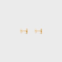 PENDIENTES TRIOMPHE DE ESTRÁS Y LATÓN CON ACABADO DORADO - DORADO - PENDIENTES - 2 | CELINE
