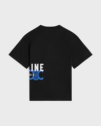 t-shirt IN cotton jersey - BLACK/WHITE/BLUE -  - 2 | CELINE