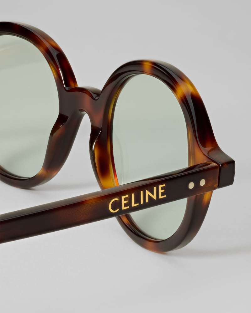 Lunettes de soleil Circle en Acétate - DARK HAVANA -  - 1 | CELINE