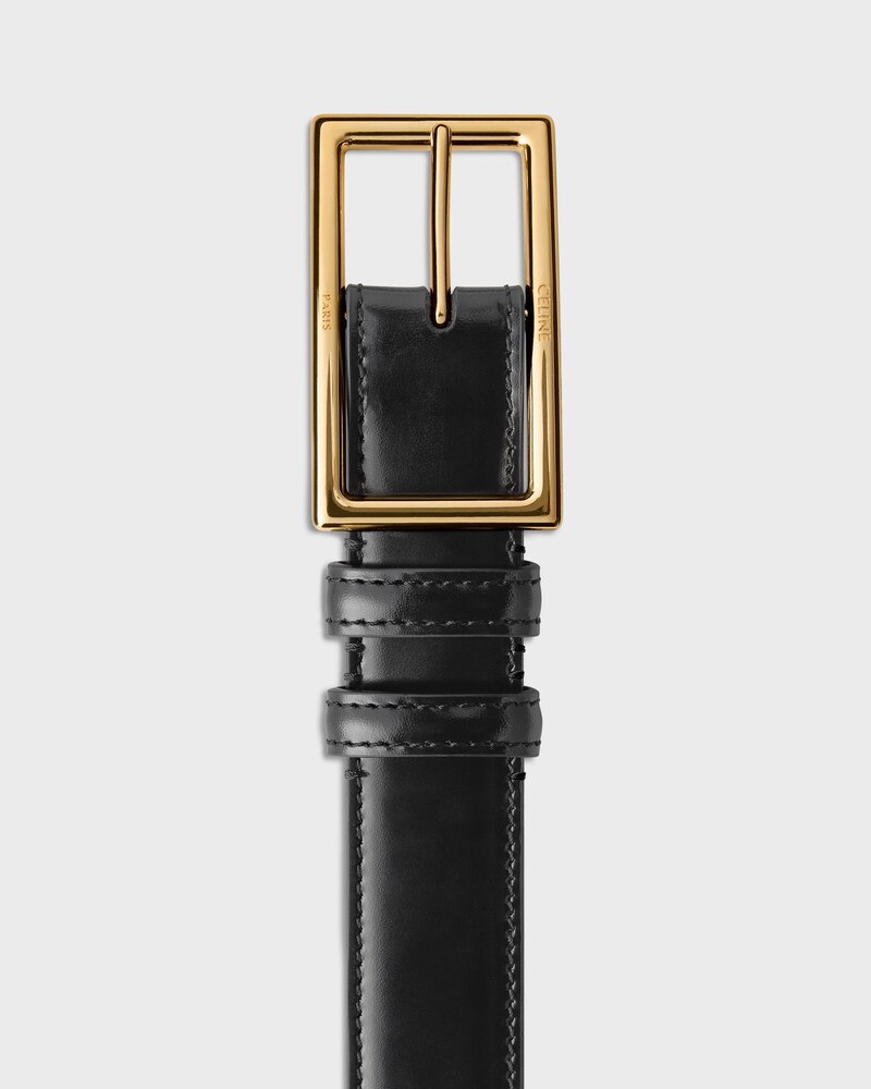 BC-27 BELT 25MM IN Taurillon Leather - BLACK -  - 1 | CELINE