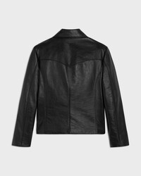 blouson PEAU D'AGNEAU - Noir -  - 2 | CELINE