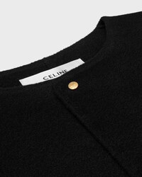 coat IN DOUBLE FACE CASHMERE - BLACK -  - 2 | CELINE