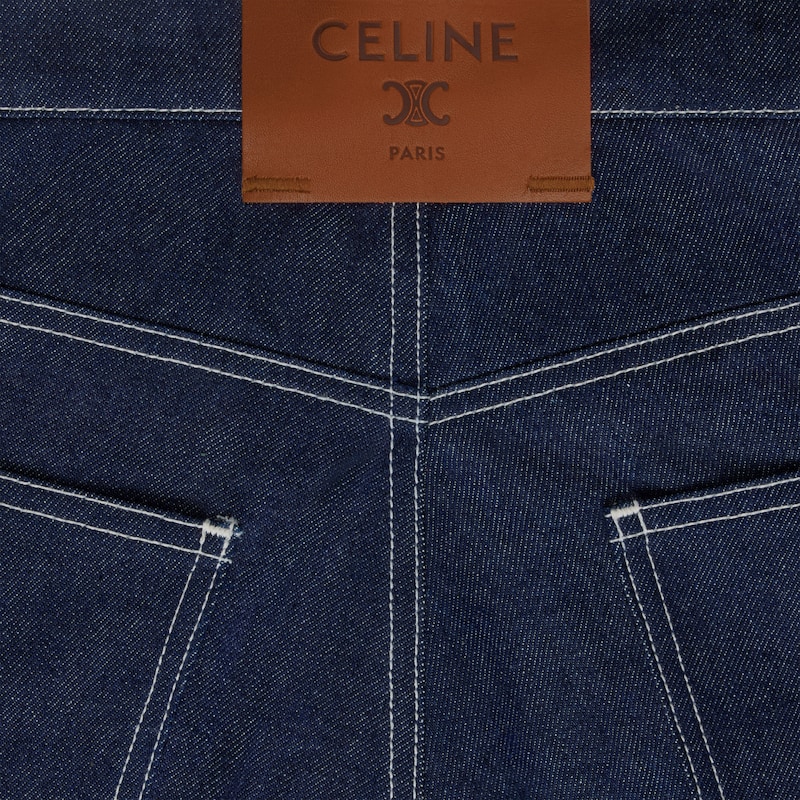 男友型輕質靛藍色牛仔布牛仔褲002 - 水洗色 -  - 1 | CELINE