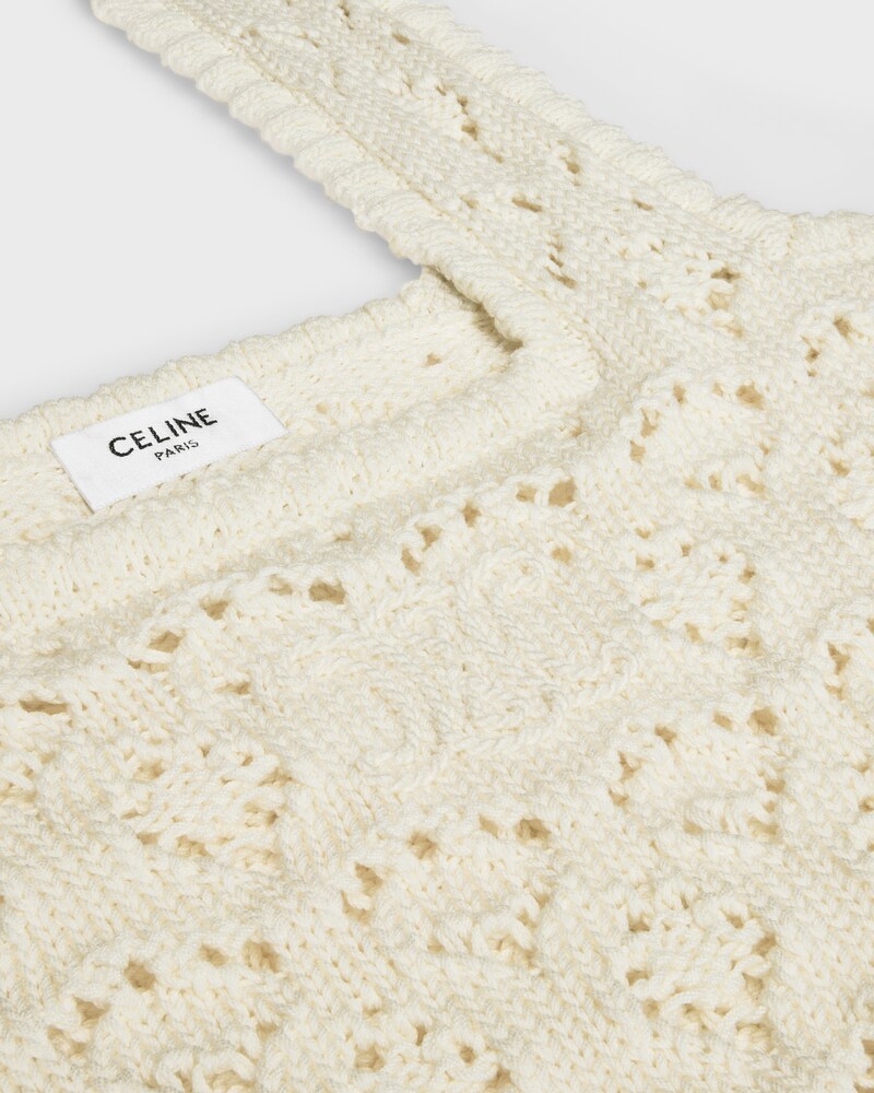 top IN cotton pointelle - OFF WHITE -  - 1 | CELINE