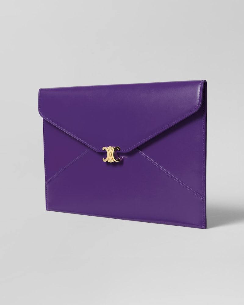 ENVELOPE IN SHINY CALFSKIN - PURPLE - ALL BAGS - 1 | CELINE