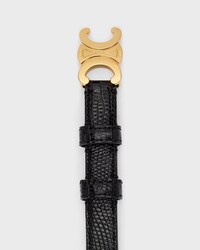 Triomphe Belt 18MM in LIZARD - BLACK -  - 2 | CELINE