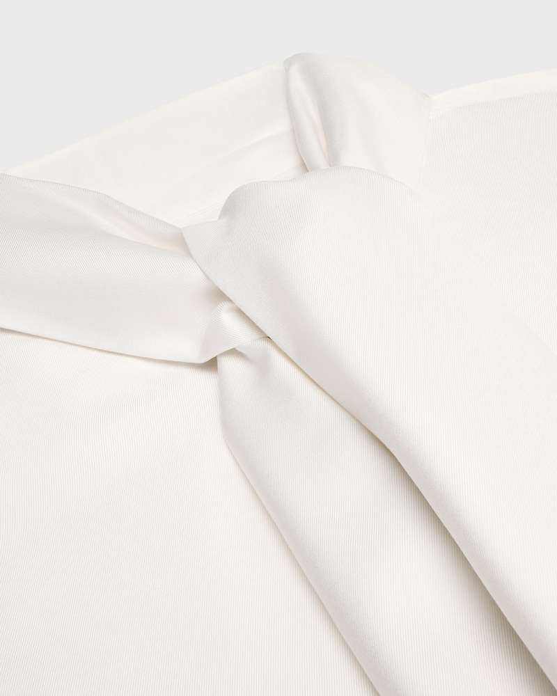 chemise lavallière cropped twill soie - CRAIE -  - 1 | CELINE