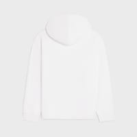 hoodie IN cotton fleece - OPTIC WHITE/BLACK -  - 2 | CELINE