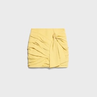 draped mini skirt IN viscose - PISSENLIT -  - 1 | CELINE