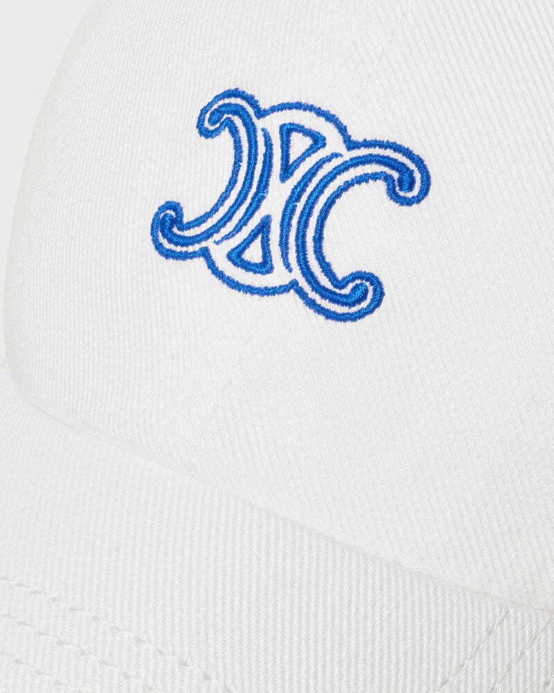 richelieu cap IN light cotton twill - WHITE -  - 1 | CELINE