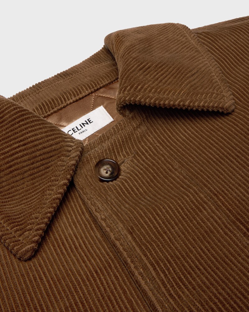 jacket IN corduroy - 70'S BROWN LIGHT STONE WASH -  - 1 | CELINE