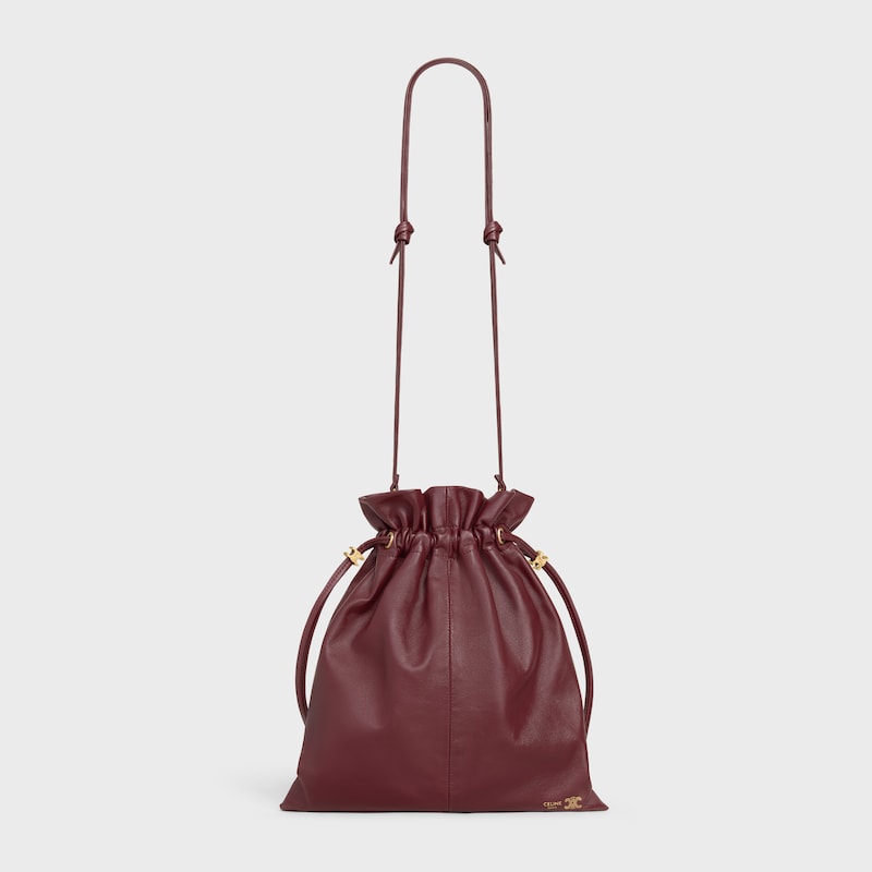 CRYSTAL POUCH PETIT MOD&Egrave;LE Agneau - Syrah - Soir&eacute;e - 1 | CELINE
