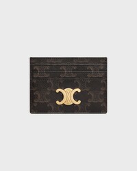 PORTE-CARTES TRIOMPHE Toile Triomphe - TAN - GIFT FINDER - 1 | CELINE