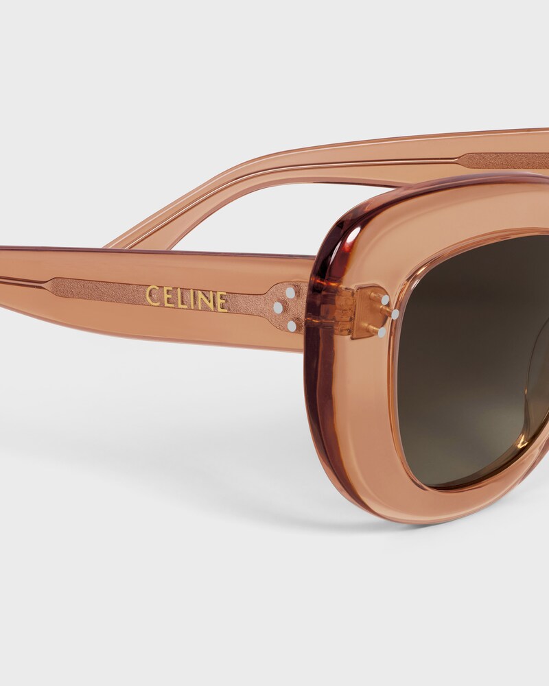 GAFAS DE SOL DIANE DE ACETATO - ÁMBAR TRANSPARENTE -  - 1 | CELINE
