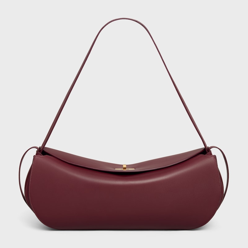 BIG HOT DOG IN supple natural calfskin - SYRAH - CROSS-BODY BAGS - 1 | CELINE