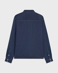 เสื้อโอเวอร์เชิ้ต เดนิมคอตตอน - สีดาร์กรินซ์ -  - 2 | CELINE