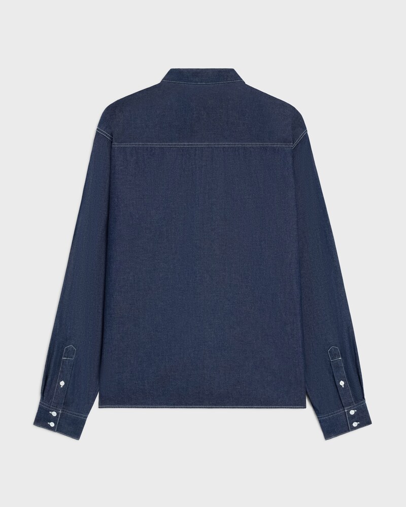 overshirt IN cotton denim - DARK RINSED -  - 1 | CELINE