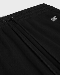 sweatpants IN cotton fleece - BLACK / WHITE -  - 2 | CELINE