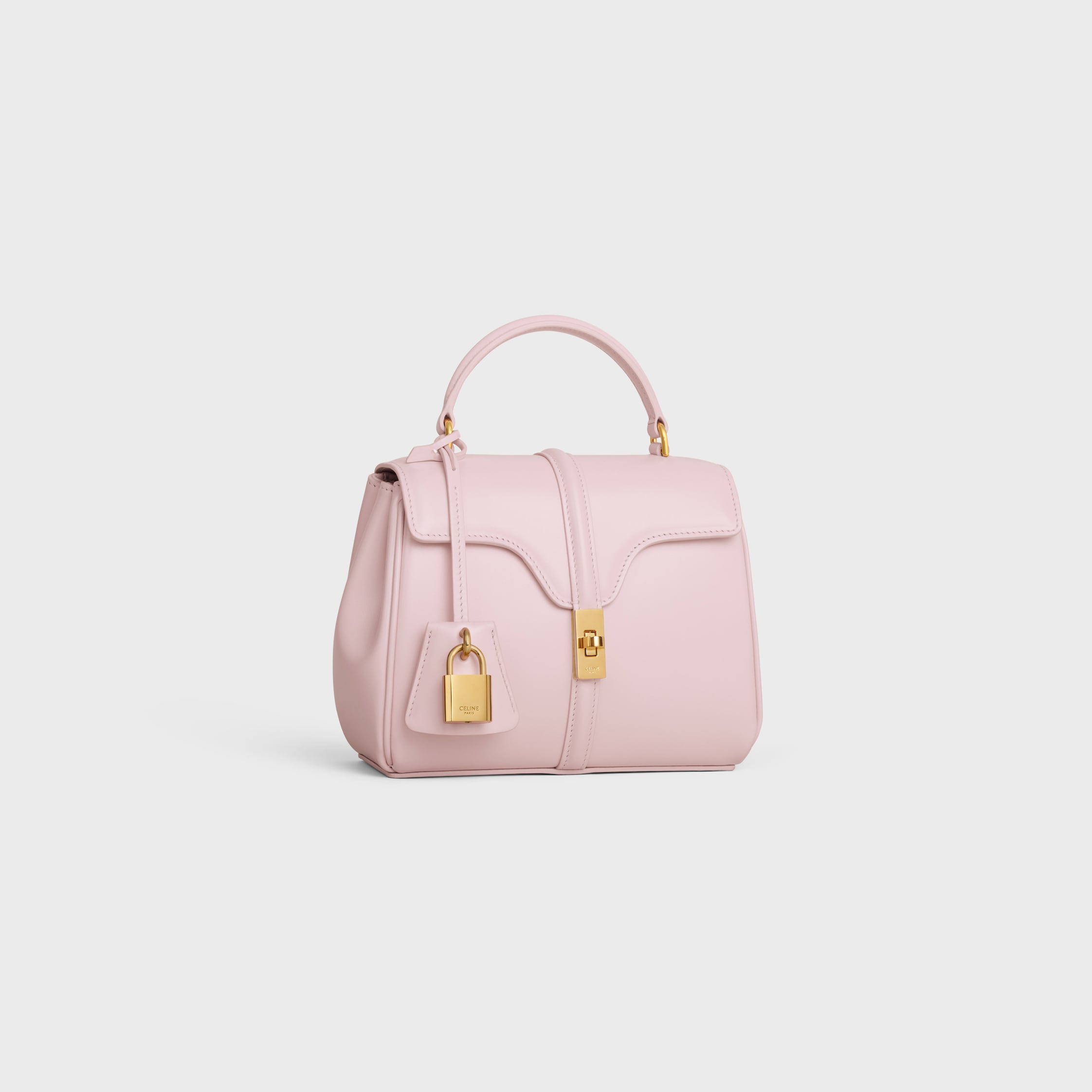 MINI 16 in satinated calfskin - PASTEL PINK | CELINE
