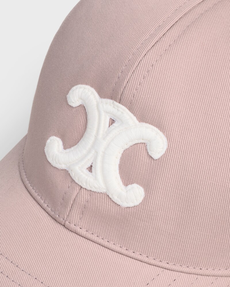 casquette baseball triomphe coton lav&eacute; - BLUSH -  - 1 | CELINE