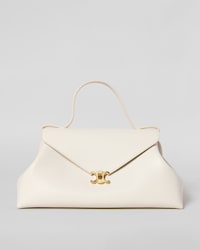 FLAIR BAG IN XL GRAINED CALFSKIN - CREAMY WHITE - SHOULDER BAGS - 2 | CELINE