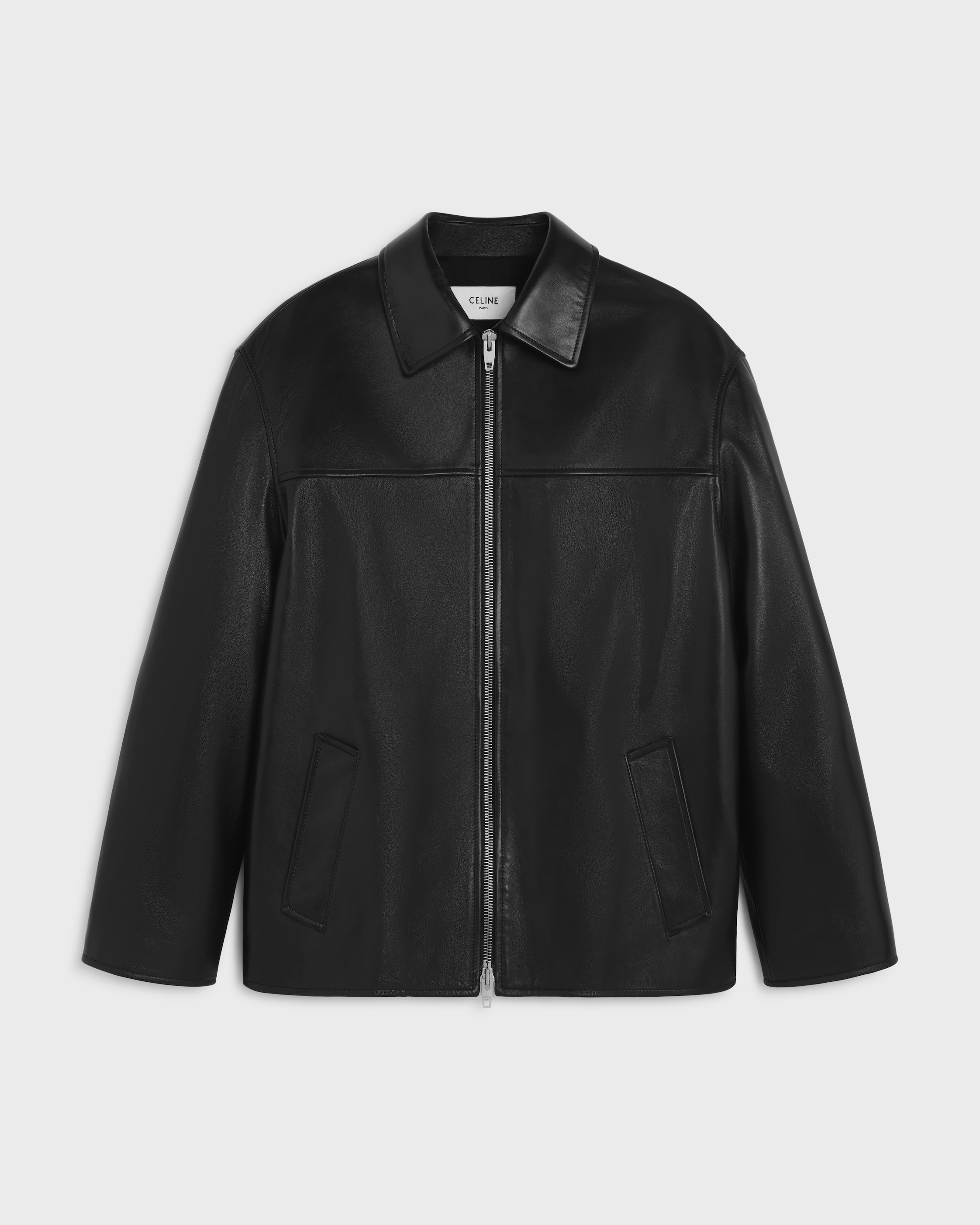 celine セリーヌ　hedi leather レザージャケット jacket IN lambskin - BLACK | CELINE
