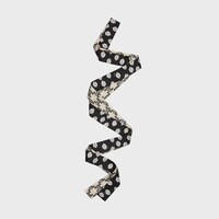 ribbon IN SILK TWILL - Black Vanilla -  - 1 | CELINE