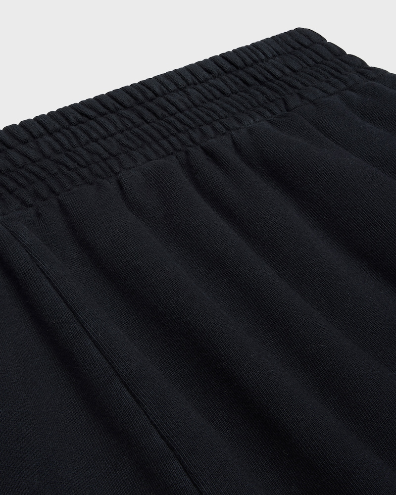 shorts IN cotton fleece - BLACK / OPTIC WHITE -  - 1 | CELINE