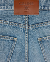 Boyfriend Jeans 001 aus Baumwolldenim - VIVIENNE GLASS + PATCH BROWN D -  - 2 | CELINE