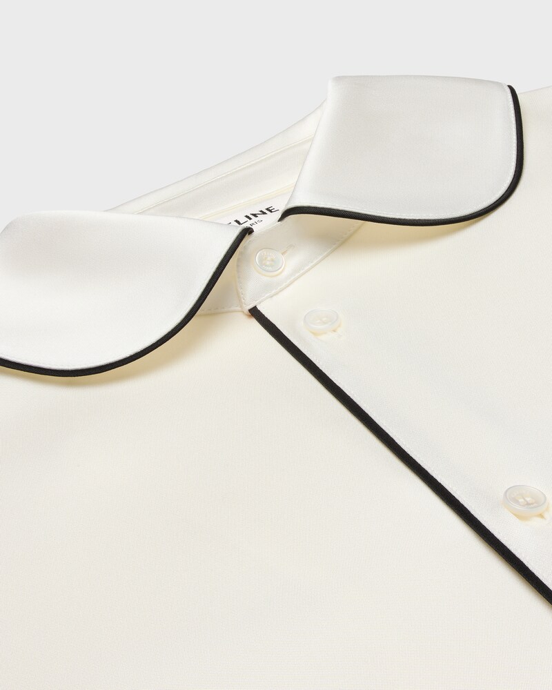 pyjama shirt IN silk satin - IVOIRE -  - 1 | CELINE
