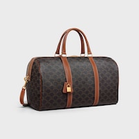 Medium Travel Bag IN Triomphe Canvas and calfskin - TAN - TRAVEL - 2 | CELINE