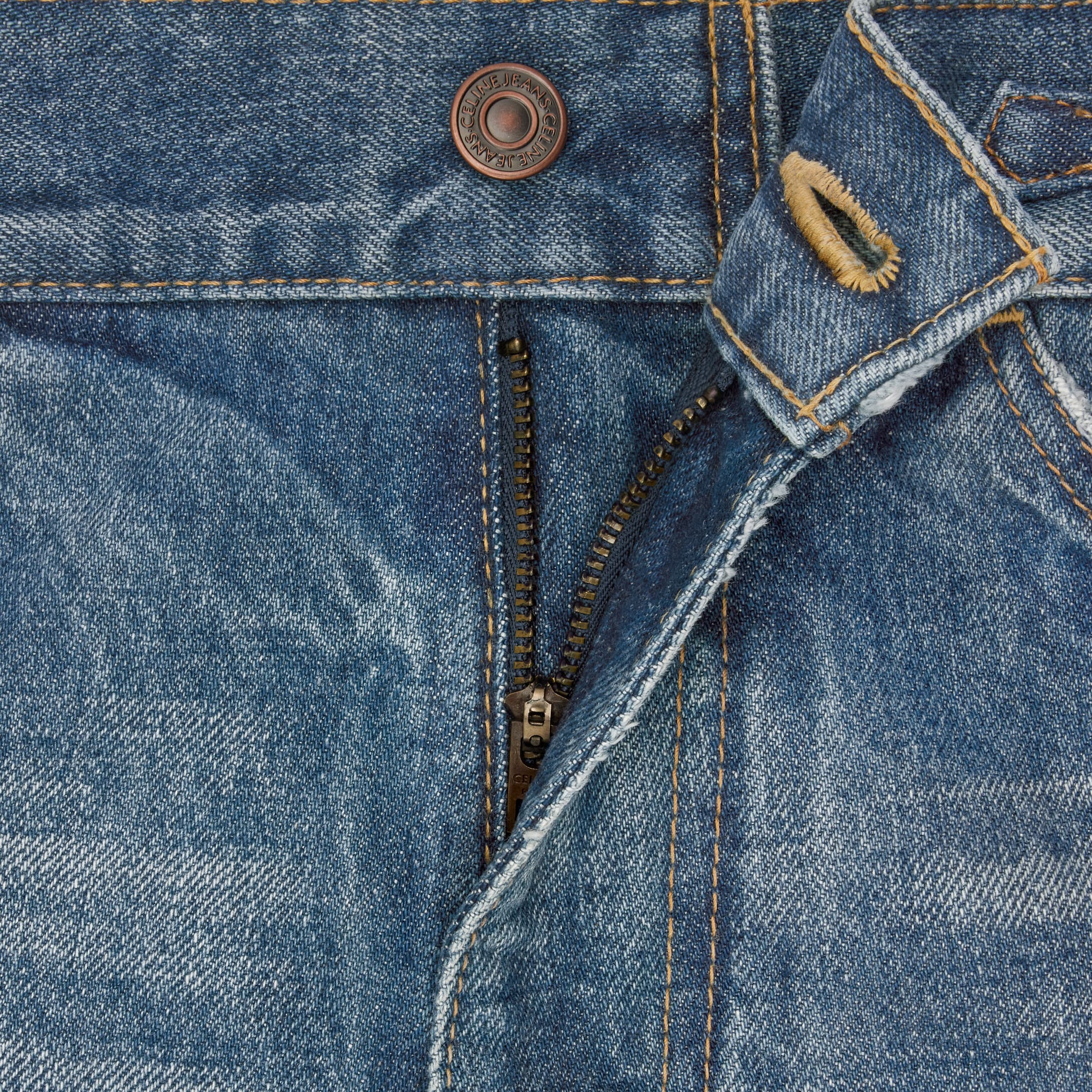 DYLAN FLARED JEANS WITH SIGNATURE IN cotton denim - UNION WASH