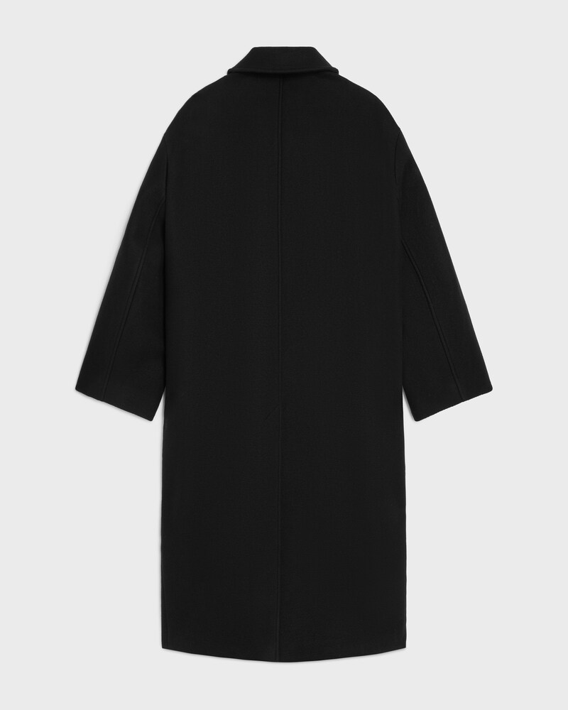 coat IN DOUBLE-FACE WOOL FELT - BLACK -  - 1 | CELINE