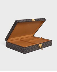 Stationery Case in Triomphe Canvas - BLACK / TAN - CELINE MAISON - 2 | CELINE