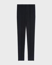 Schmale Hose AUS Stretch-Wollgabardine - SCHWARZ -  - 1 | CELINE