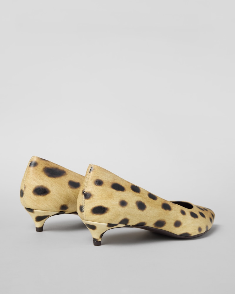 SCARPIN KITTEN EM CHEETAH - BEGE CLARO/MARROM - - 1 | CELINE