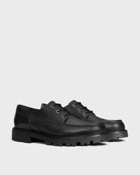 CELINE MARGARET DERBY EN CUIR DE TAUREAU BRILLANT - Noir -  - 2 | CELINE