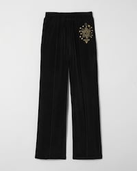 pantalon tracksuit jersey velours - Noir / Doré -  - 1 | CELINE