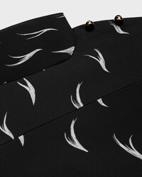 top lavallière crêpe de chine - NOIR/CRAIE -  - 2 | CELINE