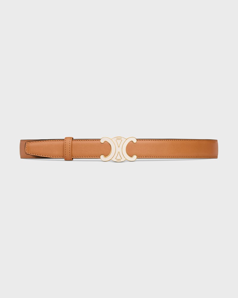 Reversible Strap 25MM IN Natural Calfskin and Triomphe Canvas -  -  - 1 | CELINE